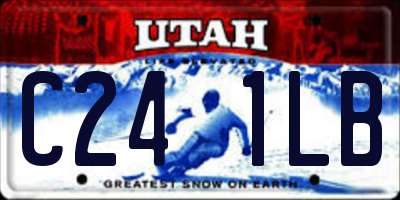 UT license plate C241LB