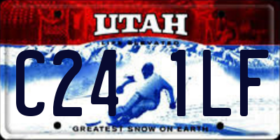 UT license plate C241LF