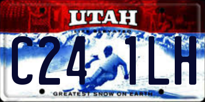 UT license plate C241LH