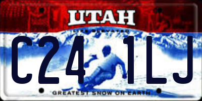 UT license plate C241LJ