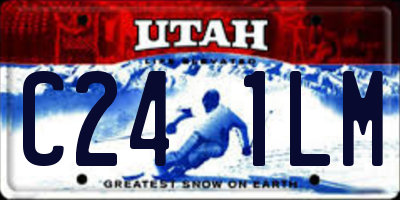 UT license plate C241LM