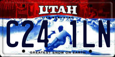 UT license plate C241LN