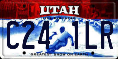 UT license plate C241LR