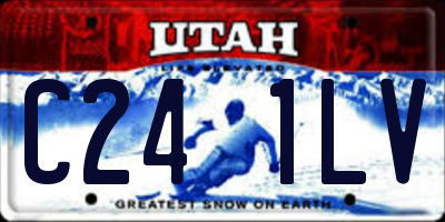 UT license plate C241LV