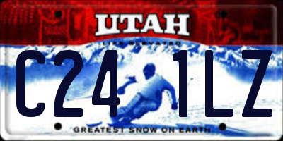 UT license plate C241LZ