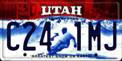 UT license plate C241MJ