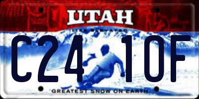UT license plate C241OF