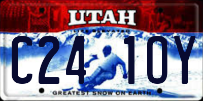 UT license plate C241OY