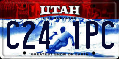 UT license plate C241PC