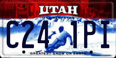 UT license plate C241PI