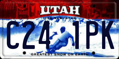 UT license plate C241PK