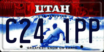 UT license plate C241PP