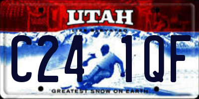 UT license plate C241QF