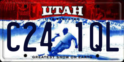 UT license plate C241QL