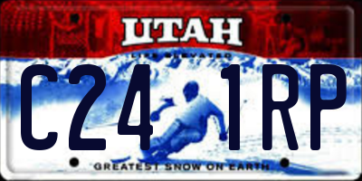 UT license plate C241RP