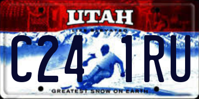 UT license plate C241RU