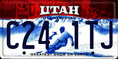 UT license plate C241TJ