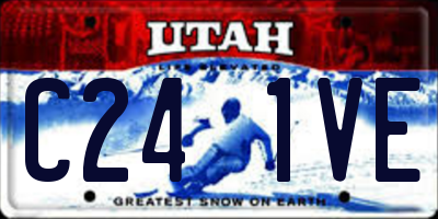 UT license plate C241VE