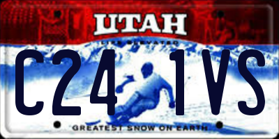 UT license plate C241VS