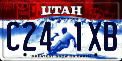 UT license plate C241XB