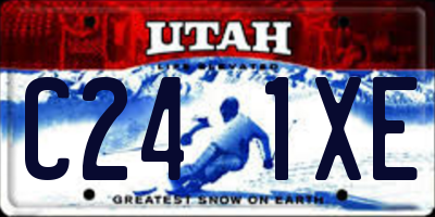 UT license plate C241XE