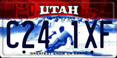 UT license plate C241XF