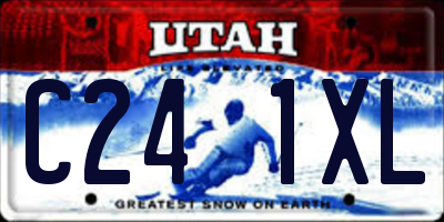 UT license plate C241XL