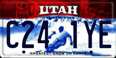 UT license plate C241YE
