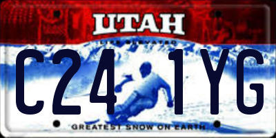 UT license plate C241YG