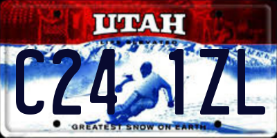 UT license plate C241ZL