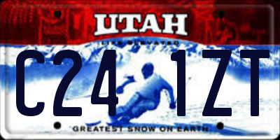 UT license plate C241ZT