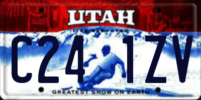 UT license plate C241ZV