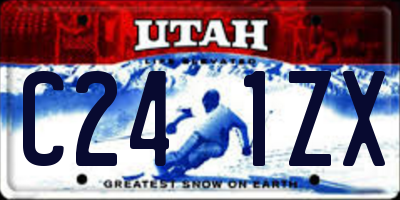 UT license plate C241ZX