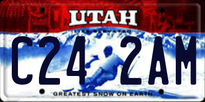 UT license plate C242AM