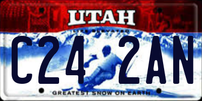 UT license plate C242AN