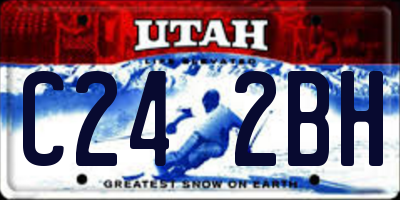UT license plate C242BH