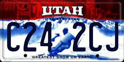 UT license plate C242CJ