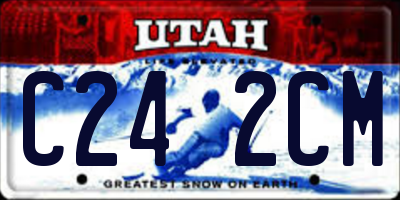 UT license plate C242CM