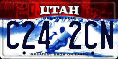 UT license plate C242CN
