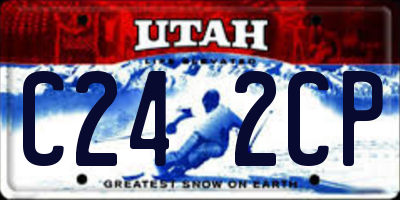 UT license plate C242CP