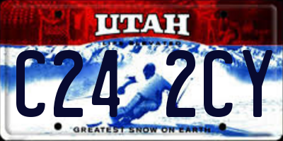 UT license plate C242CY