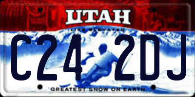 UT license plate C242DJ