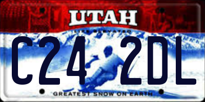UT license plate C242DL
