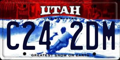 UT license plate C242DM