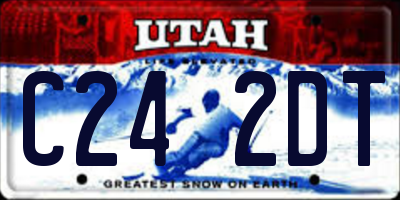 UT license plate C242DT