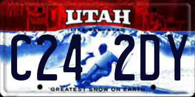 UT license plate C242DY