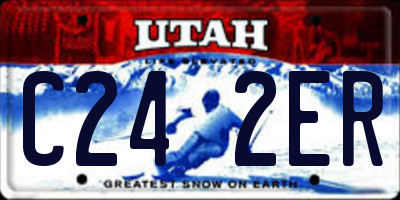 UT license plate C242ER