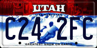 UT license plate C242FC