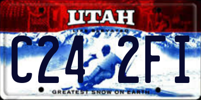 UT license plate C242FI