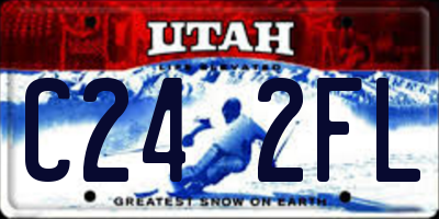 UT license plate C242FL